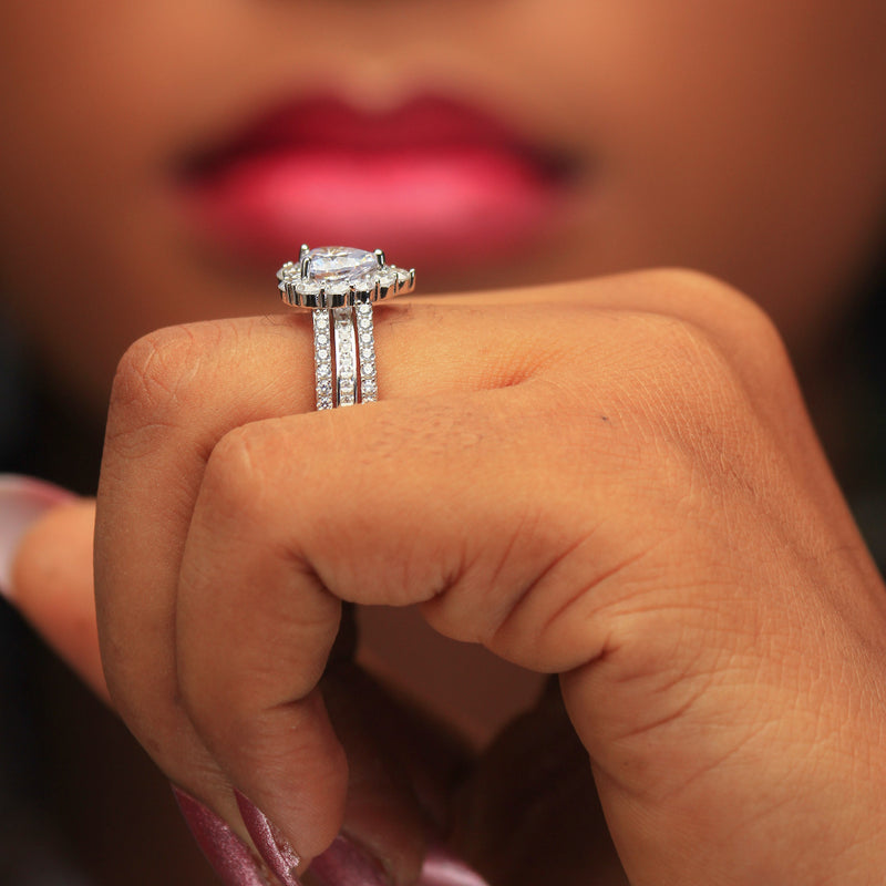 Sterling Silver Bridal Set - 08AS72