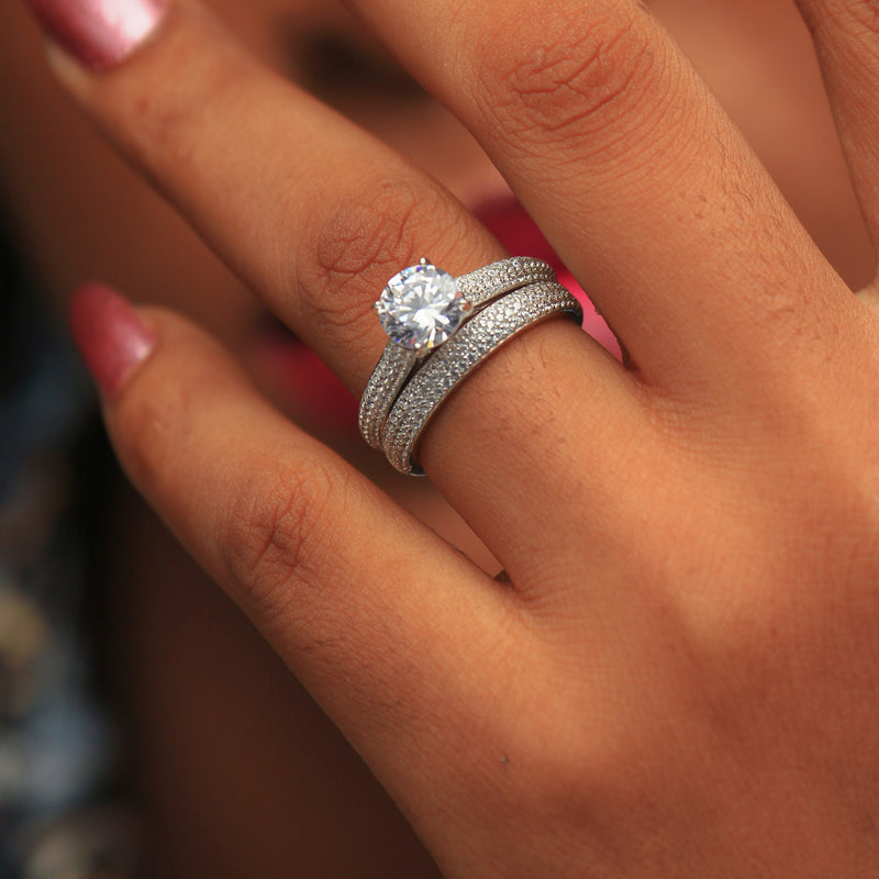 Sterling Siliver Bridal Set - 08AS74