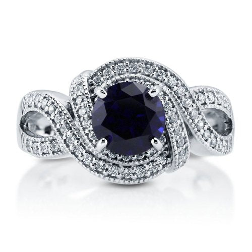 Sapphire 925 Engagement Ring - 08AB07