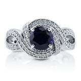 Sapphire 925 Engagement Ring - 08AB07