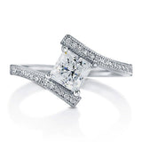 Princess Cut CZ Solitaire Engagement Ring - 08AB08