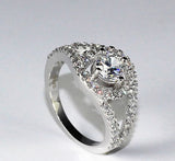 Sterling Silver Engagement Ring - 08AB22
