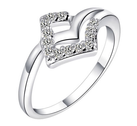 Sterling Silver Engagement Ring - 08AB25