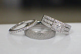 Sterling Silver Wedding Set - 08AB97