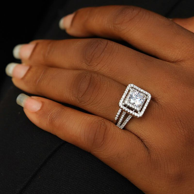 Sterling Silver Bridal Set - 08AS03