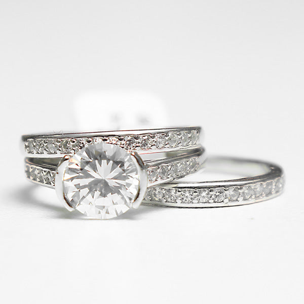 Sterling Silver Bridal Set - 08AS07