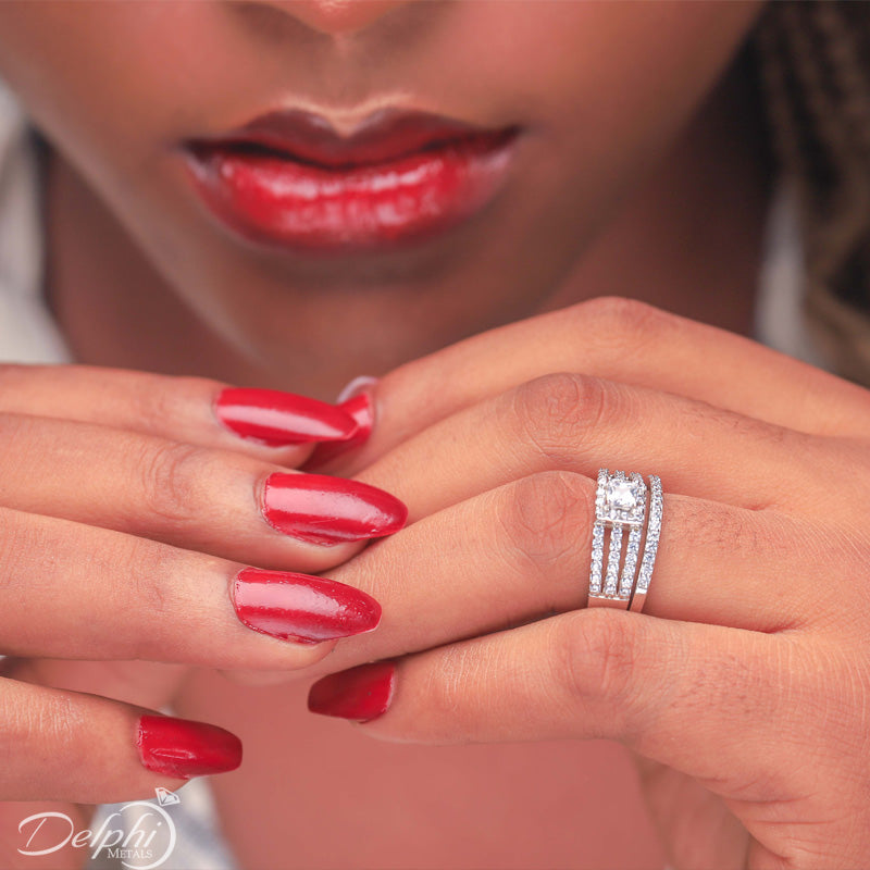 Sterling Silver Bridal Set - 08AS20