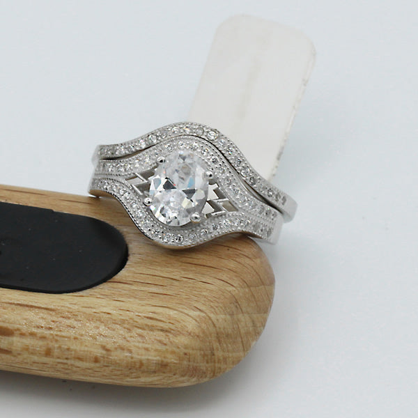 Sterling Silver Bridal Set - 08AS21