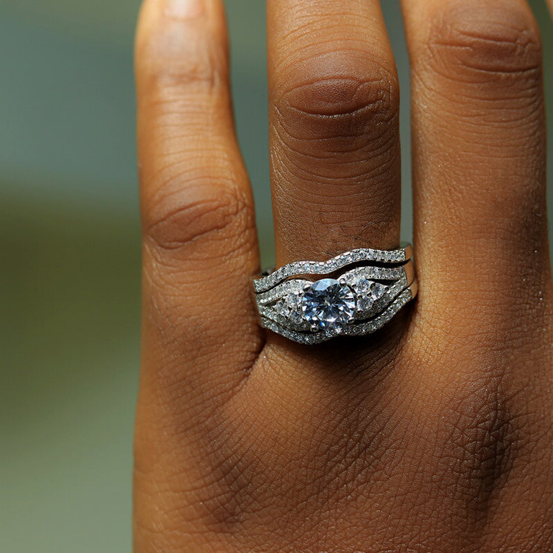 Sterling Silver Bridal Set - 08AS26