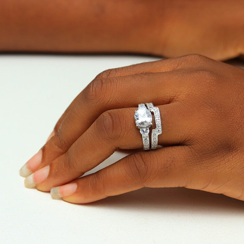 Sterling Silver Bridal Set - 08AS27