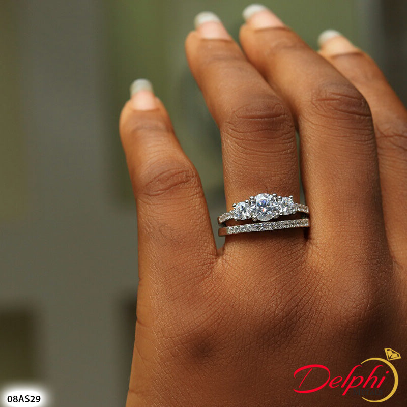 Sterling Silver Bridal Set - 08AS29