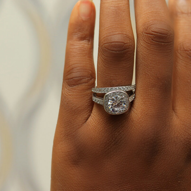 Sterling Silver Bridal Set - 08AS31