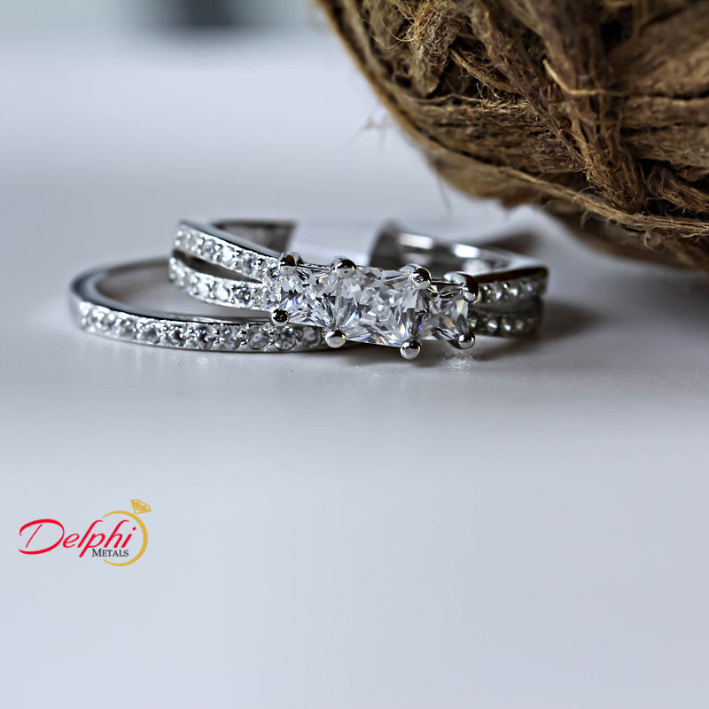 Sterling Silver Bridal Set - 08AS40