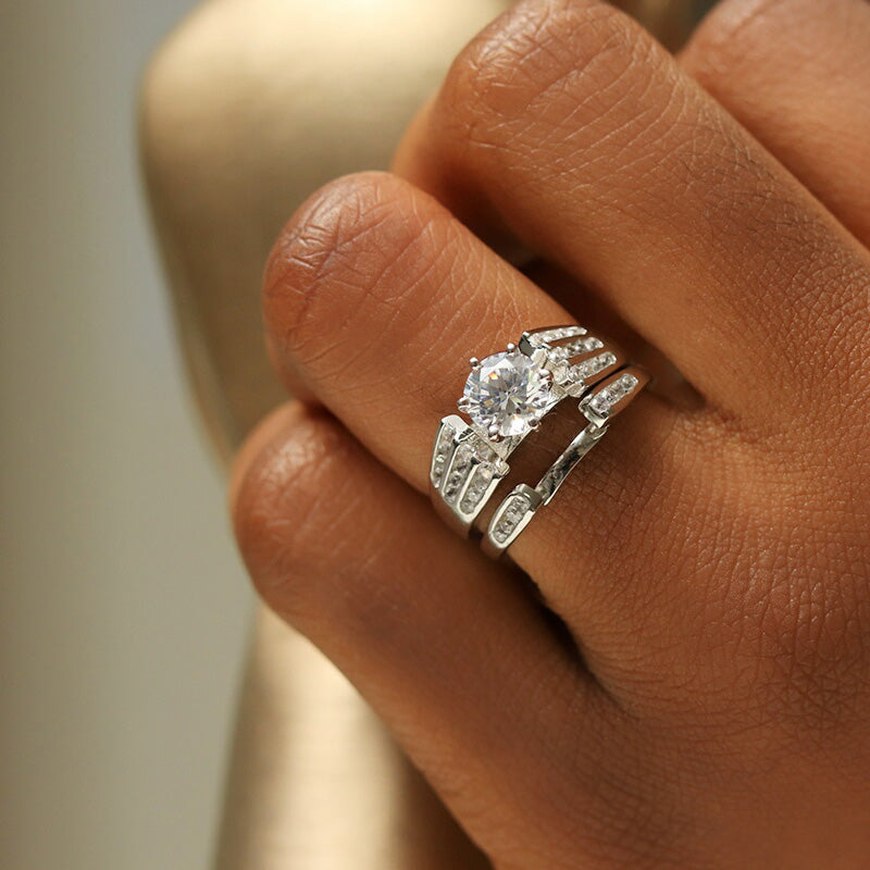 Sterling Silver Bridal Set - 08AS44