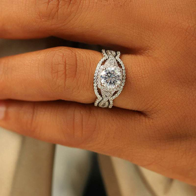 Sterling Silver Bridal Set - 08AS48