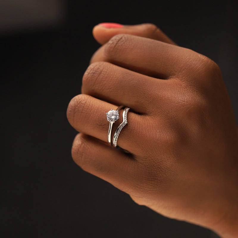 Sterling Silver Bridal Set - 08AS52