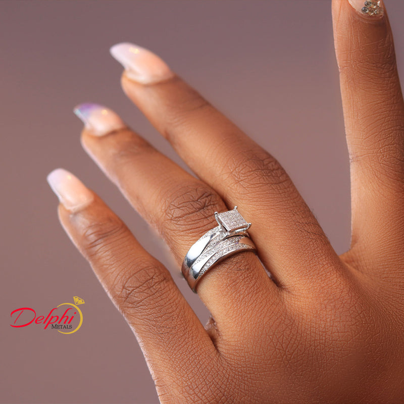 Sterling Silver Bridal Set - 08AS86