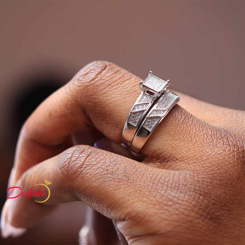 Sterling Silver Bridal Set - 08AS87