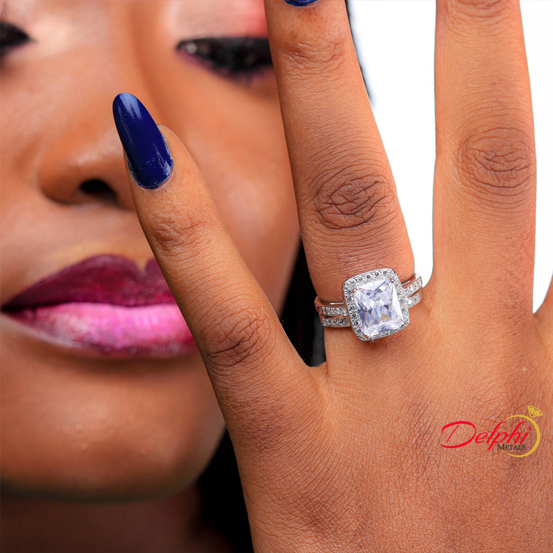 Sterling Silver Bridal Set 08AS95