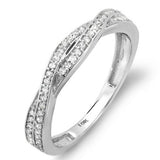 White Gold Round Diamond Anniversary Wedding Band