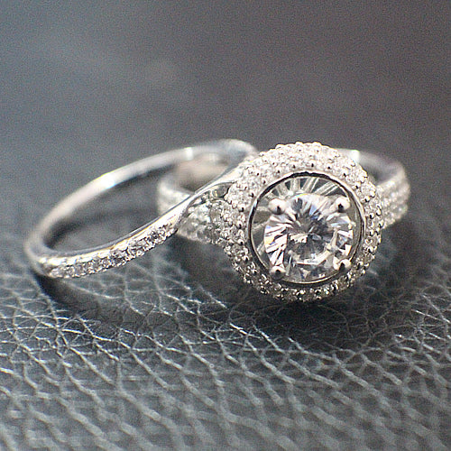 Sterling Silver Bridal Set - 09AB15