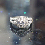 Sterling Silver Engagement Ring - 09AB16