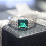 Emerald Engagement Ring - 09AB20