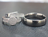 Sterling Silver Wedding Set - 09AB22