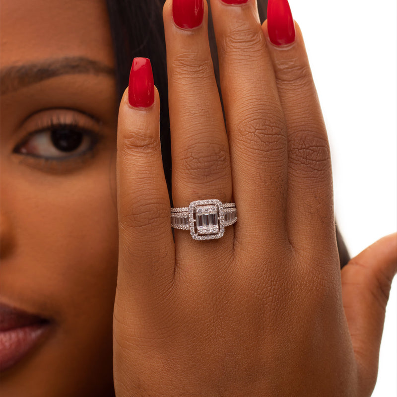 Sterling Silver Bridal Set - 09AS01