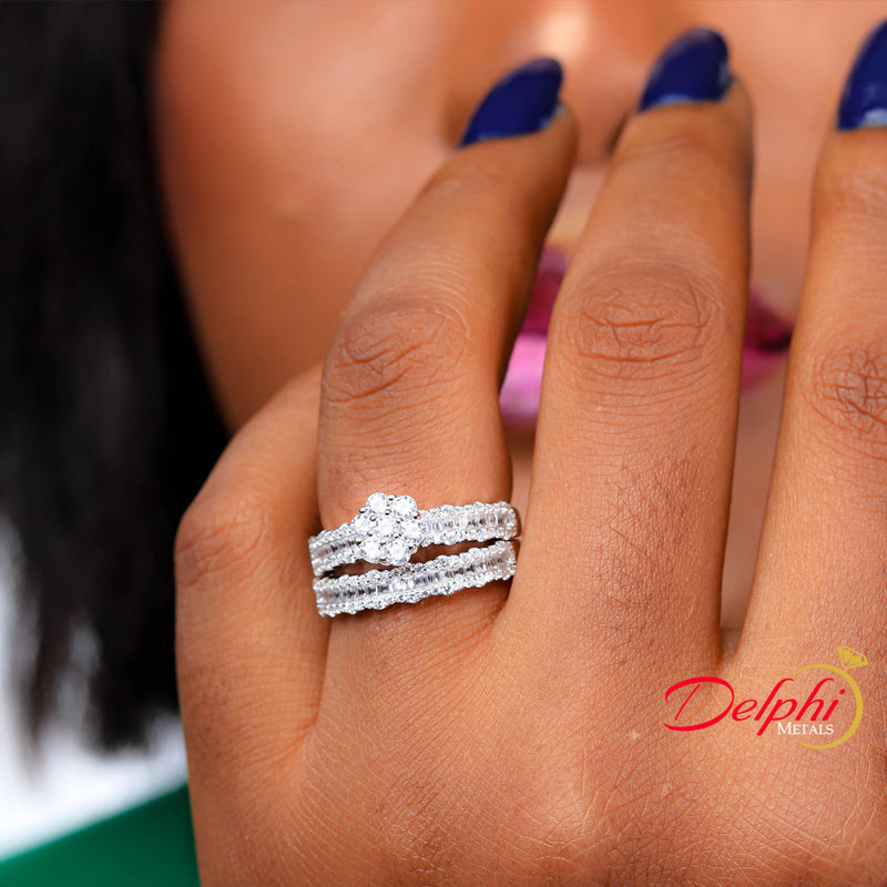 Sterling Silver Bridal Set - 09AS02