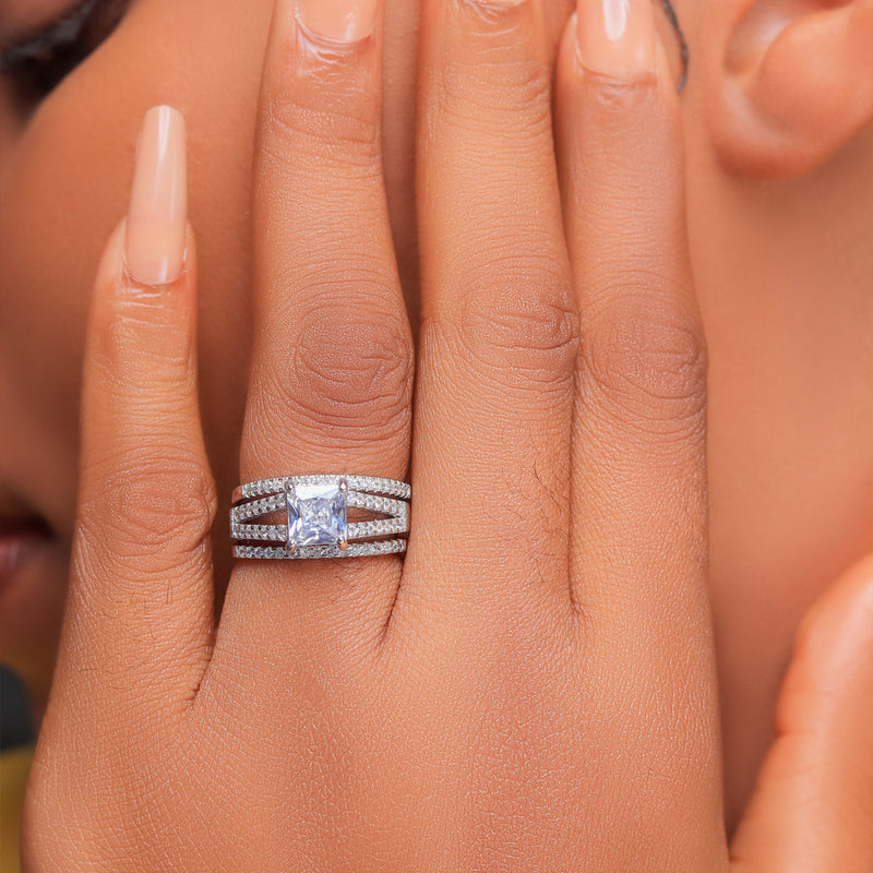 Sterling Silver Trio Bridal Set - 09AS06