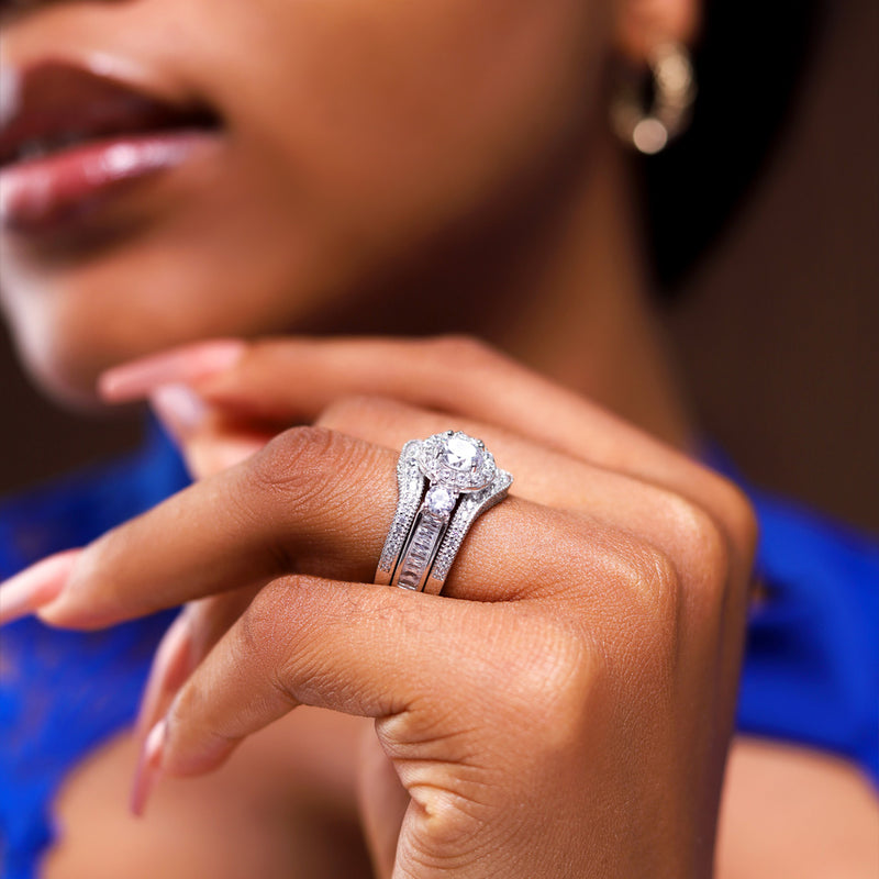 Sterling Silver Bridal Set - 09AS10