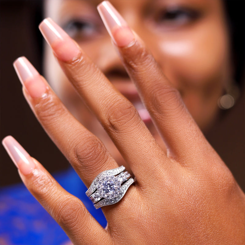 Sterling Silver Bridal Set - 09AS10