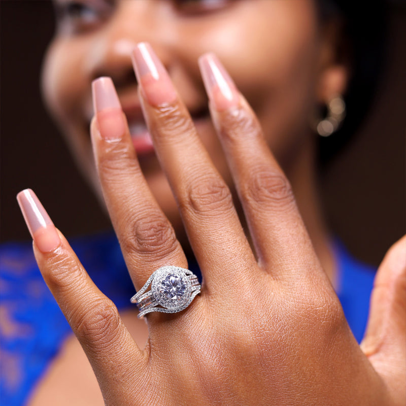 Sterling Silver Bridal Set - 09AS12