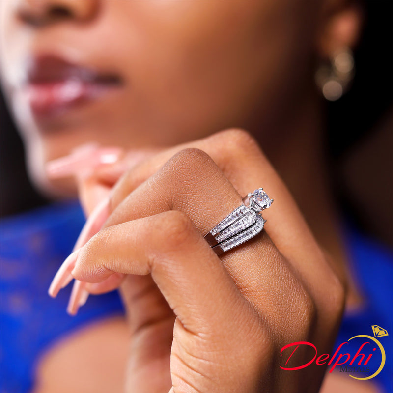 Sterling Silver Bridal Set - 09AS13