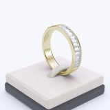 White or Yellow Gold Wedding or Anniversary 4mm Ring Band - 09GG02