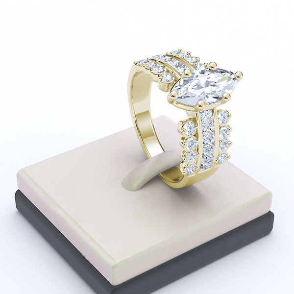 Gold Engagement Ring - 09GG04