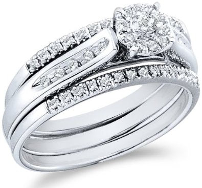 White Gold Diamond Bridal Set