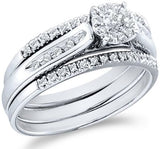 White Gold Diamond Bridal Set