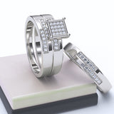 WHITE GOLD DIAMOND TRIO SET - 09GG21
