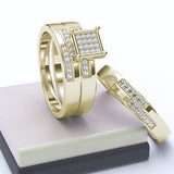 WHITE GOLD DIAMOND TRIO SET - 09GG21