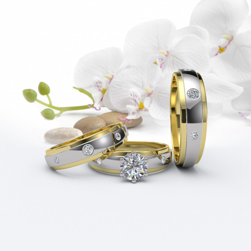 GOLD WEDDING SET - 09GG25