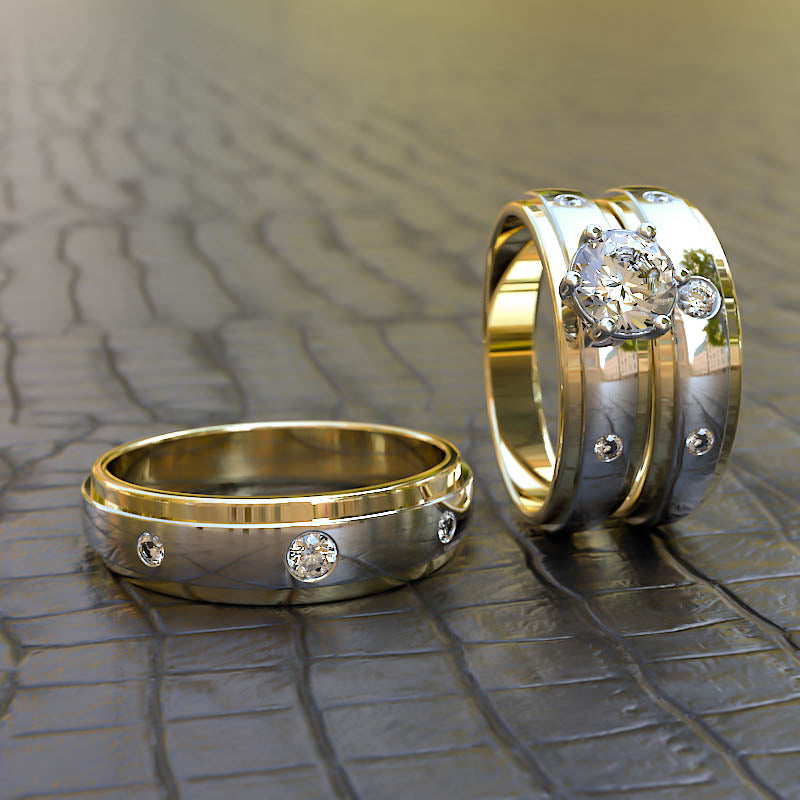 GOLD WEDDING SET - 09GG25