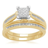 GOLD/DIAMOND BRIDAL SET