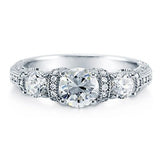 STERLING SILVER ENGAGEMENT RING