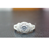 Sterling Silver Engagement Ring - 10AB29