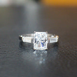 Sterling Silver Engagement Ring - 10AB44
