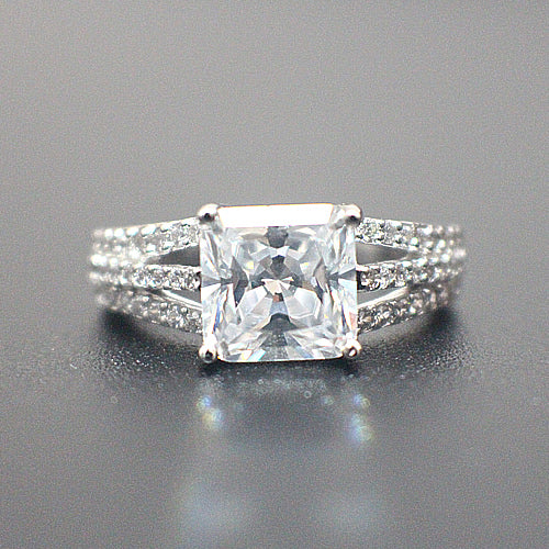 Sterling Silver Engagement Ring- 10AB52