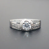 Sterling Silver Engagement Ring - 10AB54