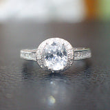 Sterling Silver Engagement Ring - 10AB59